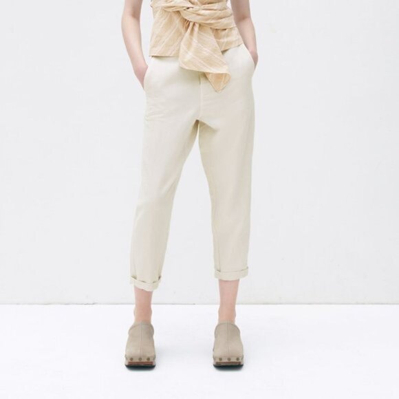 Cream Zara Linen Blend Pants (NWT) - Picture 10 of 10